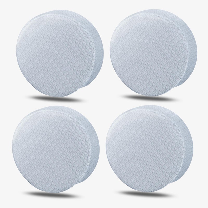 MOONET Tire Covers for RV Wheel (4 Pack Silver), Oxford Waterproof UV Sun Protectors for Motorhome Boat Trailer Camper Van SUV,D107cm x H28cm for Diameter 40"-42" - Image 1